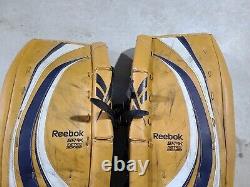 Reebok Sr9k Gp9k Sr Tf Ice Hockey Custom Goalie Leg Pads 33 +1 Série Rétro