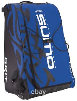 Sac d'équipement à roulettes Grit Inc GT4 Sumo pour gardien de but de hockey, tour 40, bleu GT4-040-TO.