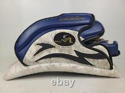 Vaughn V5 Vitesse 7467 Bloqueur de gardien de but de hockey sur glace Bleu Blanc